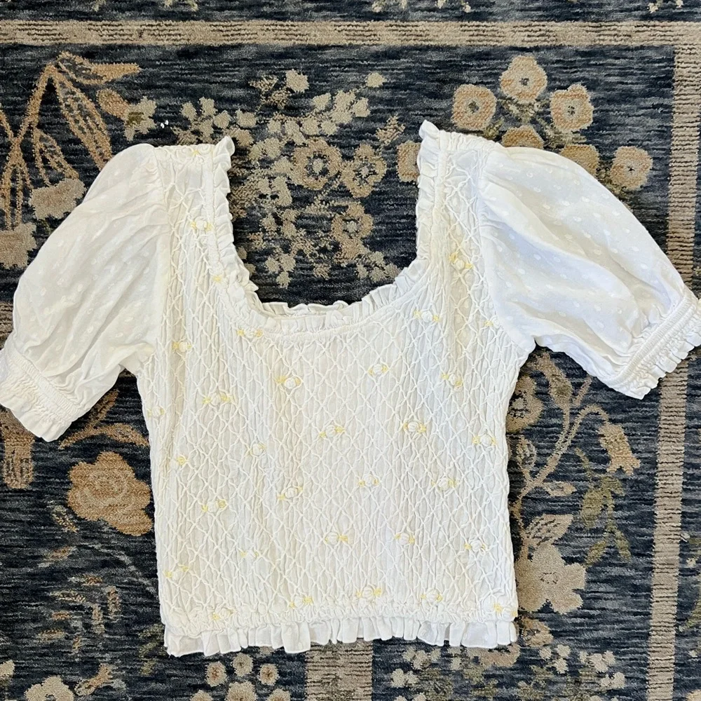 Free People Cecelia Puff Sleeve